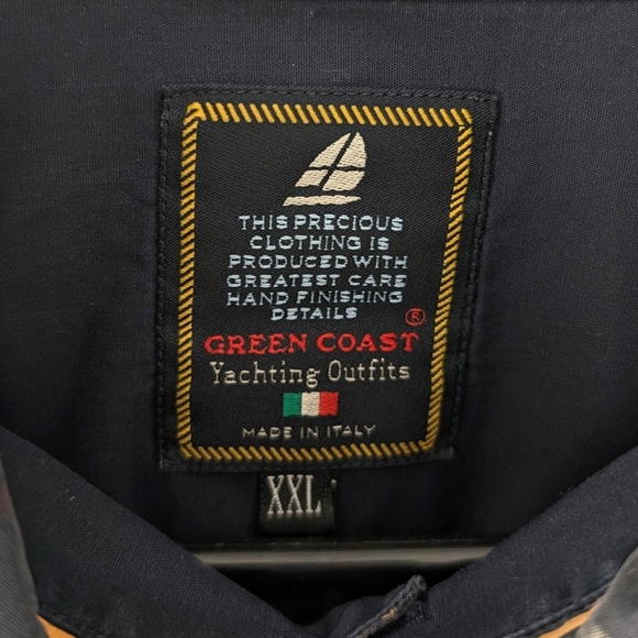 Green Coast Yachting Outfits Technical Button Down Shirt Size XXL - Picture 4 of 11